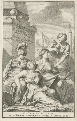 Minerva als patrones van de kunsten