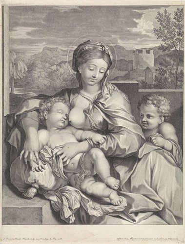 Maria met Christuskind en Johannes de Doper