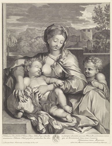 Maria met Christuskind en Johannes de Doper