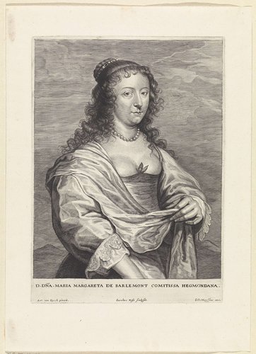 Portret van gravin Maria Margaretha de Berlaymont by Jacob Neefs