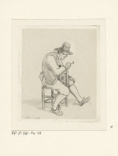 Zittende man