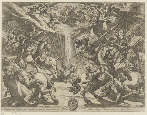 De bekering van Paulus by Antonio Tempesta