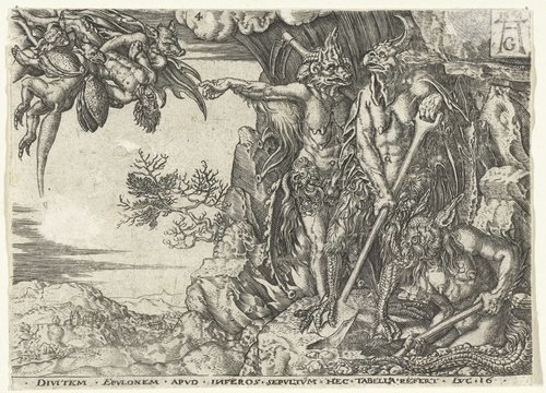 De rijke man door duivels naar de hel gevoerd by anonymous