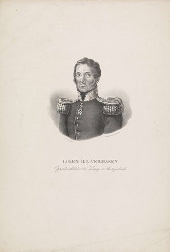 Portret van luitenant generaal Dionisius Lambertus Vermasen