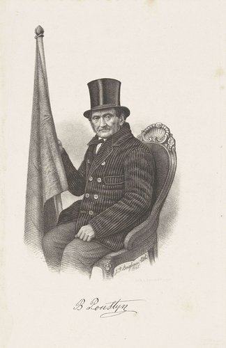 Portret van Barend Ponstijn, 1863