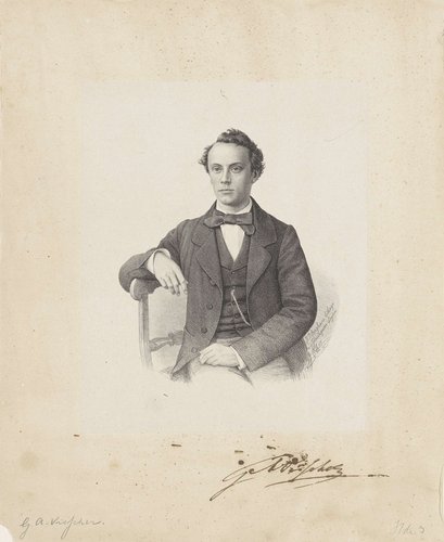 Portret van een onbekende man, mogelijk G.A. Visscher