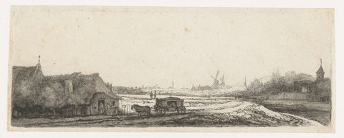 Landschap met een koets