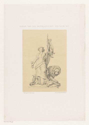 Nederlandse maagd met leeuw