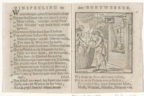 Zinspeeling op den bontwerker