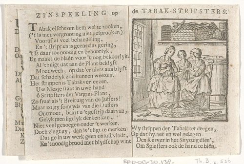 Zinspeeling op de tabak-stripsters