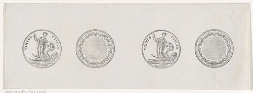 Penning met het stillen van het oproer te Leiden in juni 1784