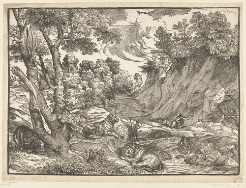 Landschap met de heilige Hieronymus