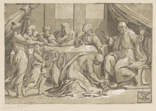 Christus gezalfd door Maria Magdalena