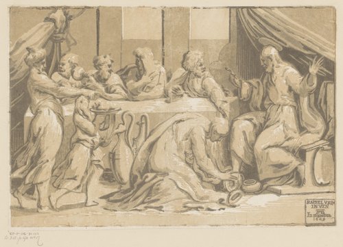 Christus gezalfd door Maria Magdalena