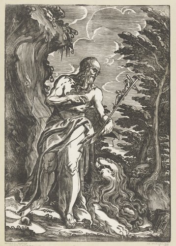 Heilige Hieronymus in de wildernis