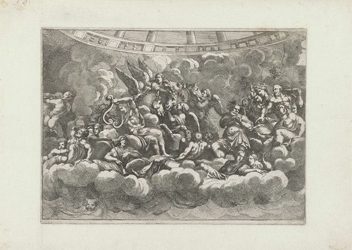 Schilderingen in de Sala dei Giganti