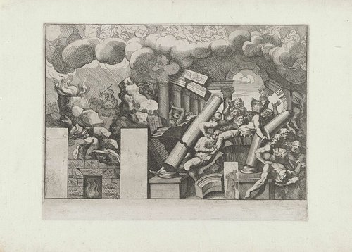 Schilderingen in de Sala dei Giganti