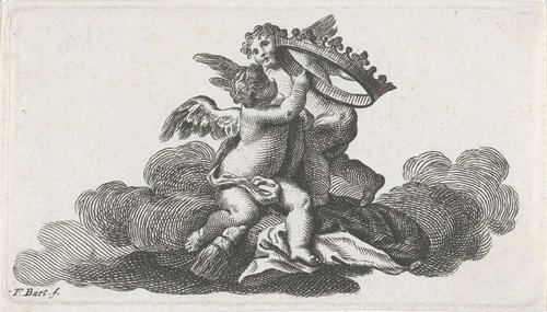 Twee putti by Francesco Bartolozzi