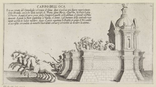 Triomfwagen van het Sienese district Occa