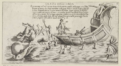 Triomfwagens voor een festival in Siena in 1632