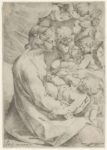 Maria met Kind en engelen