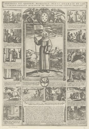 H. Johannes Capistranus en veertien voorstellingen uit zijn leven by Antonio Tempesta