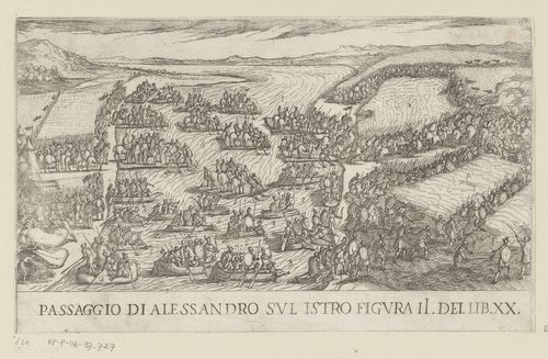 Passaggio di Alessandro sul Istro by Antonio Tempesta