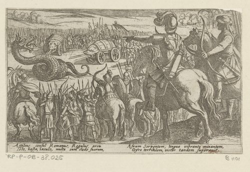Diverse jacht- en strijdscènes by Antonio Tempesta