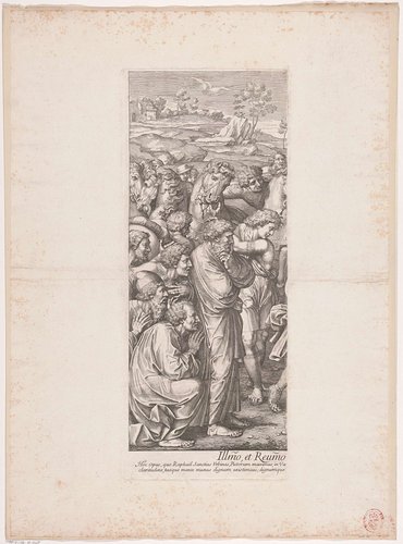 Aanbidding door de koningen (linker deel) by Pietro Sante Bartoli