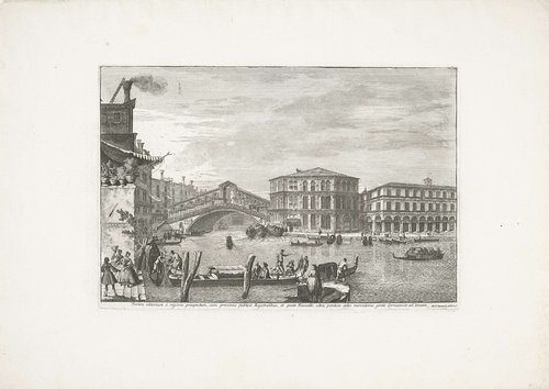 Ponte di Rialto en Palazzo dei Camerlenghi te Venetië