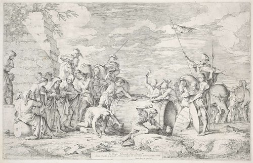 Marteldood van Marcus Atilius Regulus in ton met spijkers