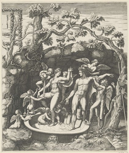 Huwelijksfeest van Amor en Psyche (rechter deel)