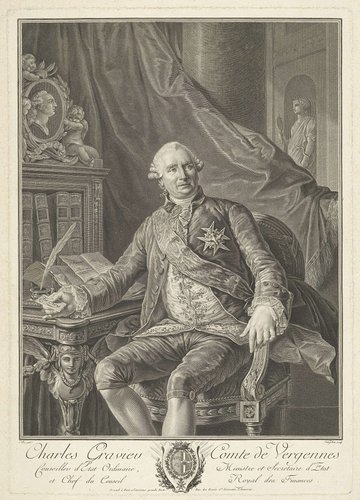 Portret van Charles Gravier, graaf van Vergennes