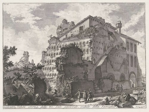 Graftombe van familie van keizer Augustus by Giovanni Battista Piranesi