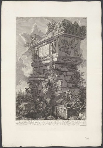 Graftombe aan de Via Cassia by Giovanni Battista Piranesi