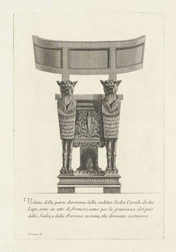 Ambtszetel en antieke urn by Giovanni Battista Piranesi