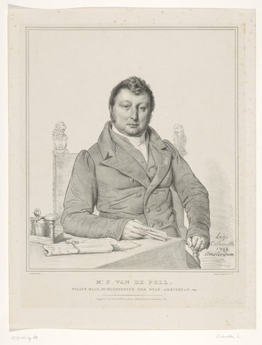 Portret van Frederik van de Poll, staatsraad en burgemeester van Amsterdam