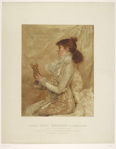 Mademoiselle Sarah Bernhardt de la comédie française by E. Mémet
