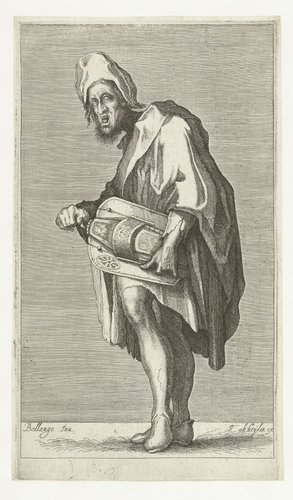 Blinde draailierspeler by Matthäus Merian (I)