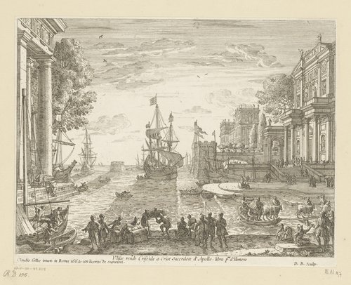 Ulisse rende Criseide a Crise Sacerdote d' Apollo, libro pmo. d'Homero