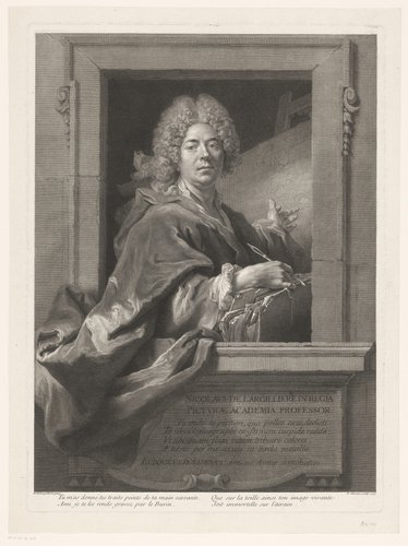 Nicolaus de Largillierre in regia picturae academia professor