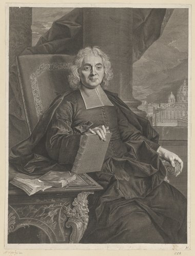 Portret van Eusèbe Renaudot op 74-jarige leeftijd