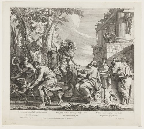 Johannes de Evangelist met zijn volgelingen