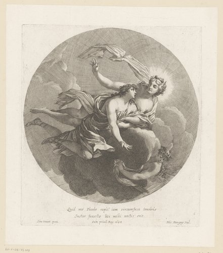 Serie van prenten naar de schilderijen van Fontainebleau