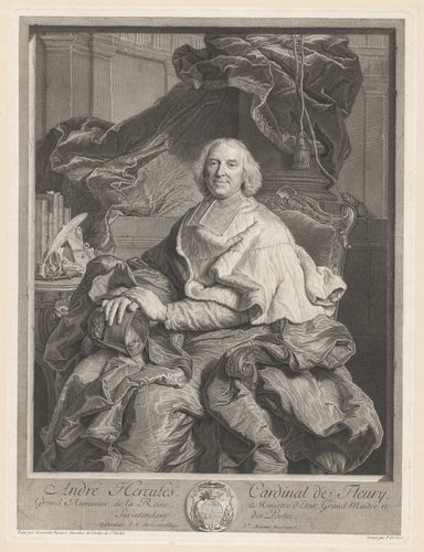 Portret van André-Hercule de Fleury
