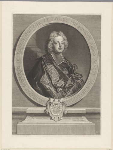 Balthazar Henricus de Fourcy doctor et socius Sorbonicus abbas sancti wandregisilii.