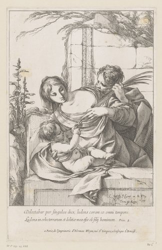 Heilige Familie met palmtak