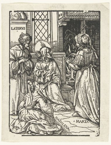 Christus in het huis van Marta en Maria Magdalena en Lazarus