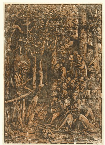Johannes de Doper predikt tot de mensen by Lucas Cranach (I)