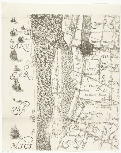 Kaart van Delfland (blad links midden)